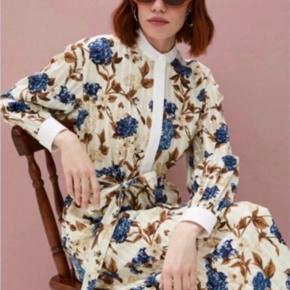 Tory Burch Dresses & Skirts - Tory Burch Floral Shirt Dress